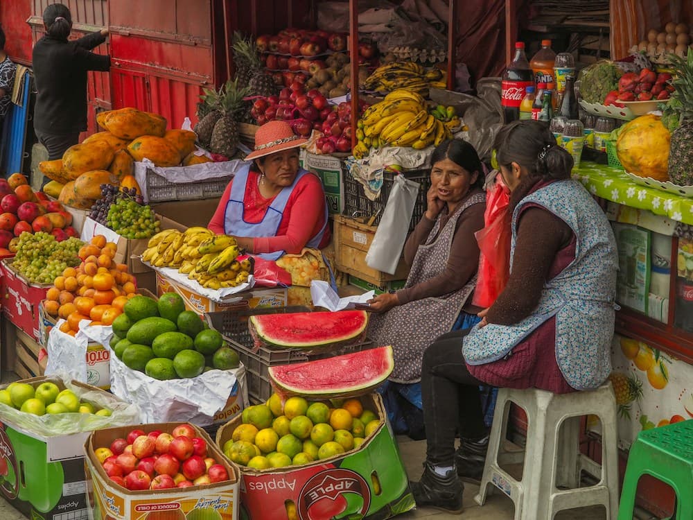 La Paz market, Bolivia